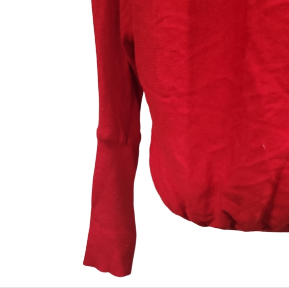 Express Red Cashmere Blend Open Front Cardigan Size Small - Picture 3 of 5